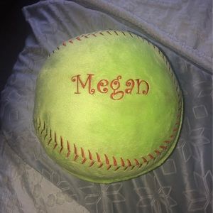 megan softball pillow
